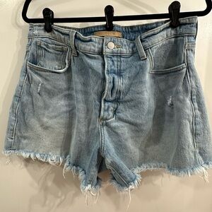 Joe's Jeans Light Blue Frayed Hem Shorts